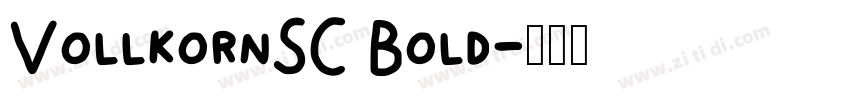 VollkornSC Bold字体转换